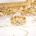 Hermes Double Strand Vintage Ring 18k Diamond 50