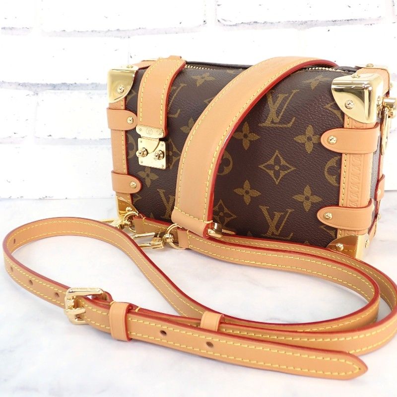 Louis Vuitton Side Trunk PM Shoulder Bag 2-Way Monogram Brown