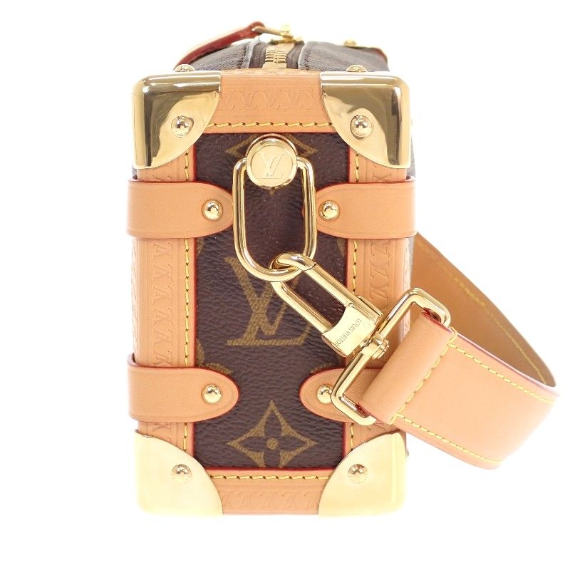 Louis Vuitton Side Trunk PM Shoulder Bag 2-Way Monogram Brown — view 5