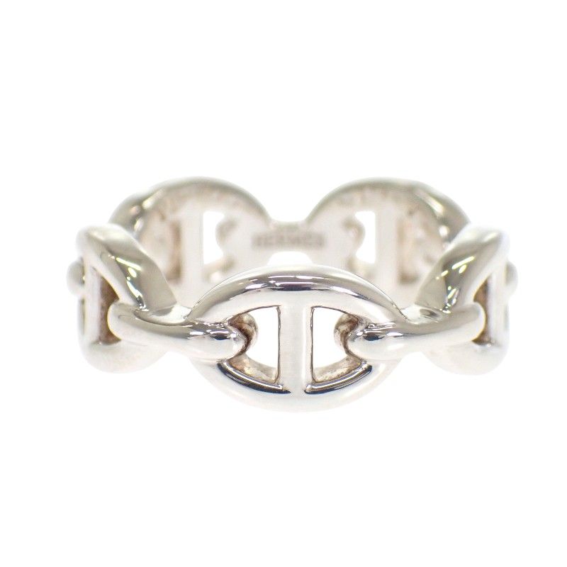 Hermes Enchainee PM Ring 52 Chaine D'ancre 925 Sterling Silver Included — view 2