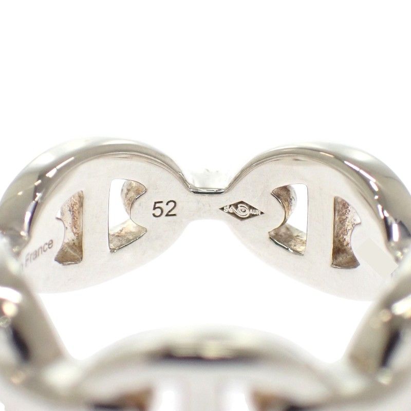 Hermes Enchainee PM Ring 52 Chaine D'ancre 925 Sterling Silver Included — view 6
