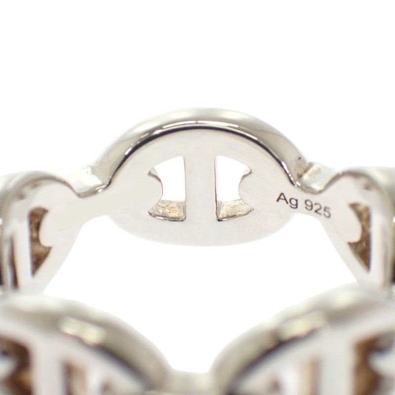 Hermes Enchainee PM Ring 52 Chaine D'ancre 925 Sterling Silver Included — view 7