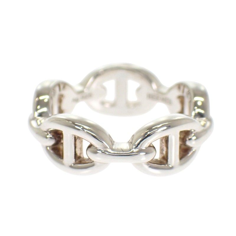 Hermes Enchainee PM Ring 52 Chaine D'ancre 925 Sterling Silver Included — view 3