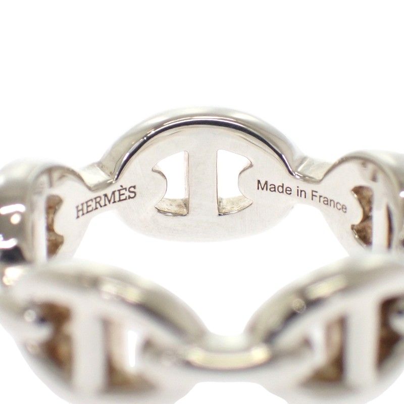 Hermes Enchainee PM Ring 52 Chaine D'ancre 925 Sterling Silver Included — view 5