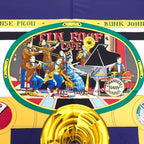 Hermes Carre 90 the Original New Orleans Creole Jazz Vintage Scarf Silk Navy — view 4