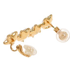 Gucci Script Logo Single Earrings Included Gold Plated Star — view 8
