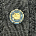 Chanel Navy Pile CC Logo Button Tosuri Bu Dress — view 7