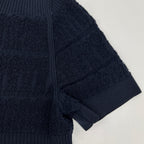 Chanel Navy Pile CC Logo Button Tosuri Bu Dress — view 5