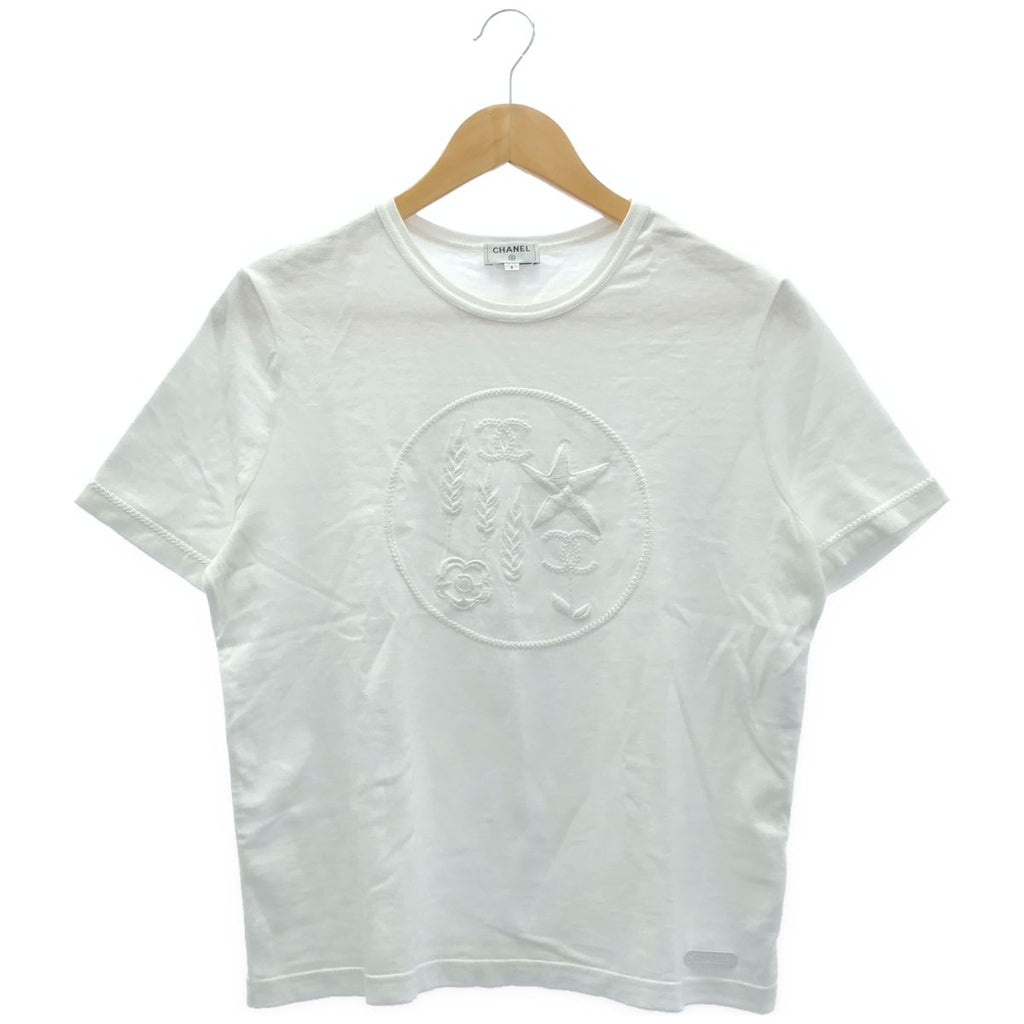 Chanel White Embroidery Shirt