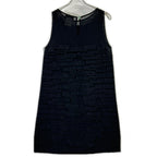 Chanel Linen Mixed Ruffle Knit Dress 42 — view 2