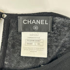 Chanel Linen Mixed Ruffle Knit Dress 42 — view 3
