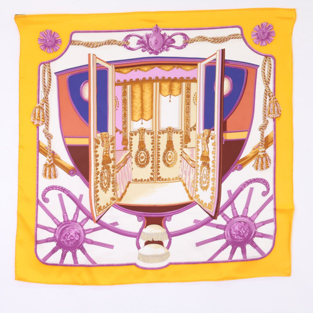 Hermes les Tambour Taiko Silk Scarf