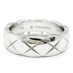 Chanel 18k White Gold Coco Crush Ring