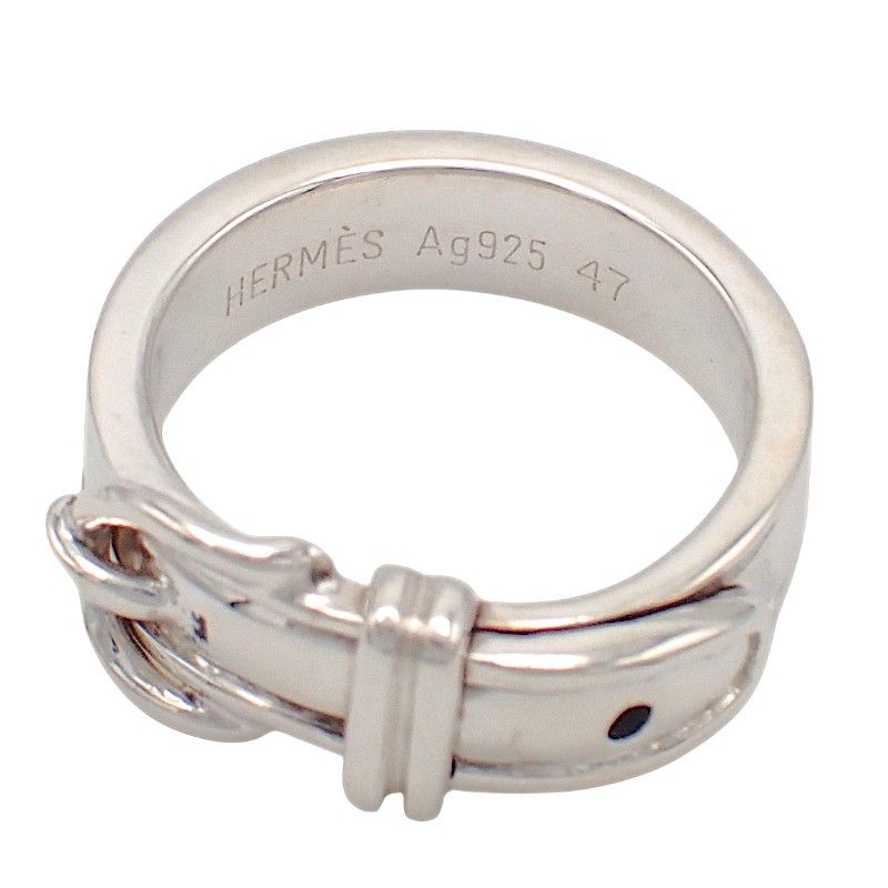 Hermes Ceinture Belt Ring 925 Sterling Silver — view 7
