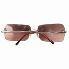Chanel Sunglasses Rimless CC Logo Eyewear 52 Brown — view 2