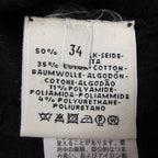 Hermes Top Knit Short Sleeve Silk Cotton Jacquard Embroidery Top Black Sweater — view 4