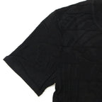 Hermes Top Knit Short Sleeve Silk Cotton Jacquard Embroidery Top Black Sweater — view 5
