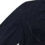 Dior Homme Daniel Arsham Knit Front Logo Crew Neck Sweater Long Sleeve Top Navy — view 6