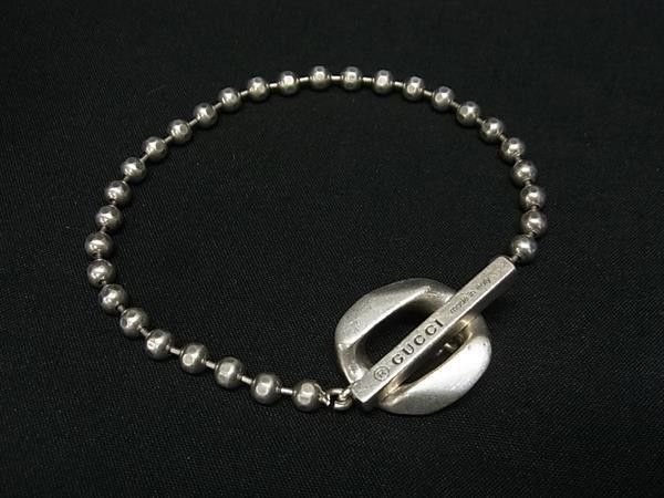 Gucci Bracelet Ball Chain Silver Toggle — view 2