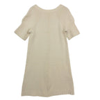 Hermes Dress Cashmere Knit Short Sleeve Neck Pullover Off White — view 2