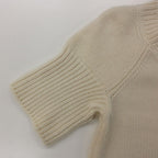 Hermes Dress Cashmere Knit Short Sleeve Neck Pullover Off White — view 6