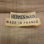 Hermes by Martin Margiela Era Long Sleeveshirt Jacket Linen Beige — view 4