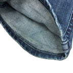 Chanel Lamb Patent Skinny Denim Pants Indigo Blue 36 — view 7