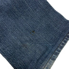 Chanel Lamb Patent Skinny Denim Pants Indigo Blue 36 — view 8