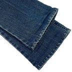Chanel Lamb Patent Skinny Denim Pants Indigo Blue 36 — view 5