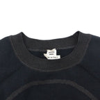 Hermes Knit Logo Sweater Long Sleeve Crew Neck Top Gray — view 5