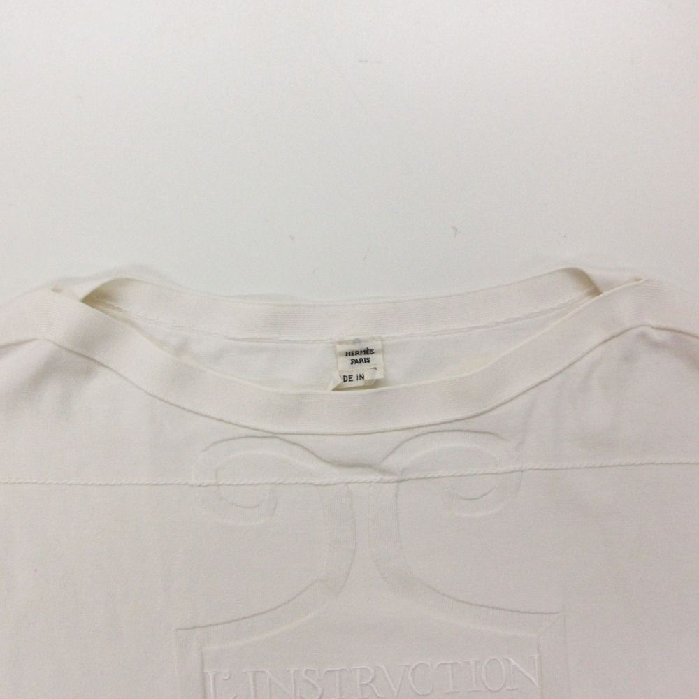 Hermes Knit Top Short Sleeve Silk Cotton Boat Neck L'instrvction du Roy — view 5