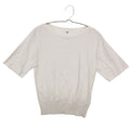 Hermes Knit Top Short Sleeve Silk Cotton Boat Neck L'instrvction du Roy