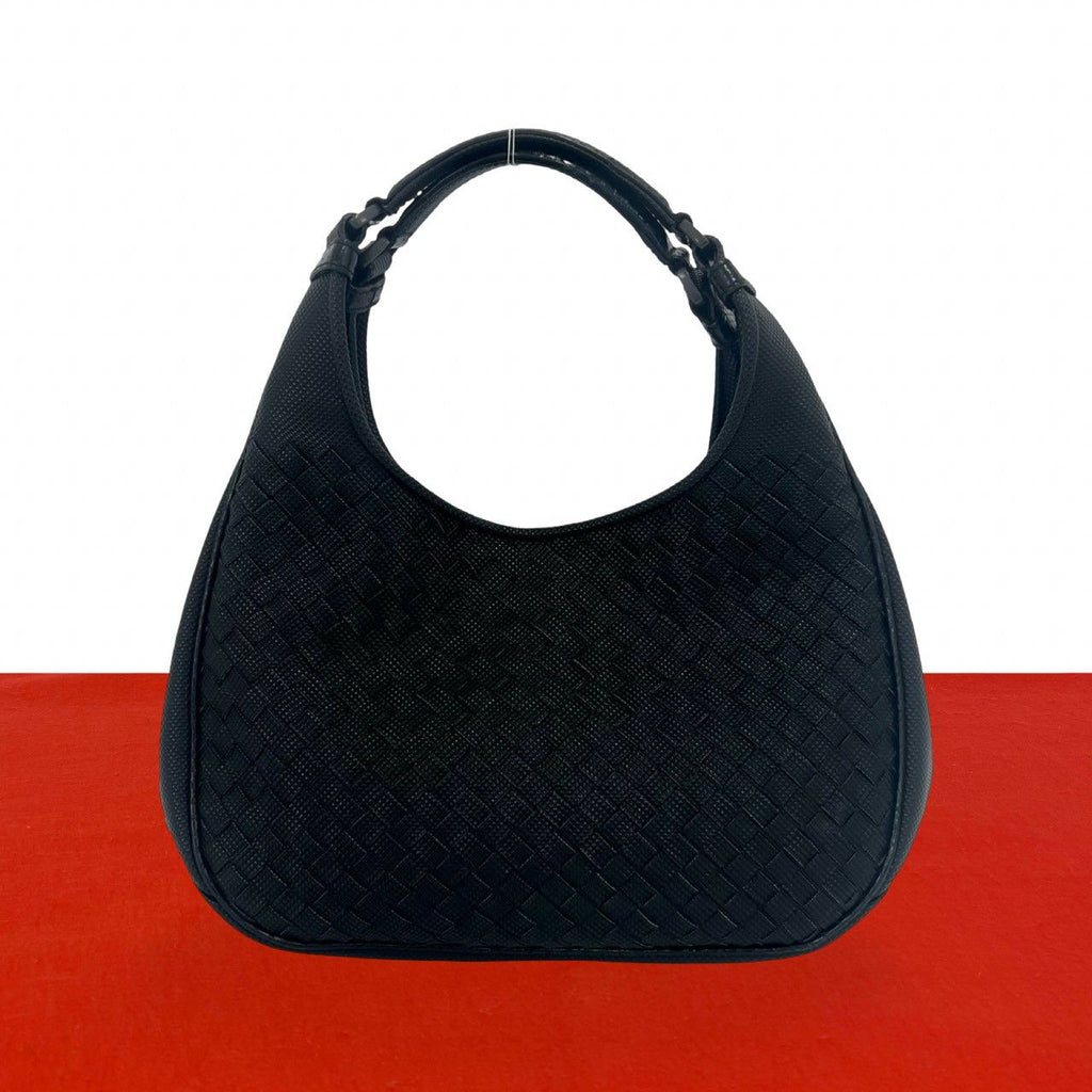 Bottega Veneta Campana Leather Handbag Mini Tote Black