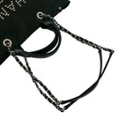 Chanel Seal Present 25 Deauville CC Logo Caviar Leather 2-Way Tote Black — view 4