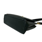 Chanel Vintage CC Logo Caviar Leather Shoulder Bag Mini Tote Black — view 8