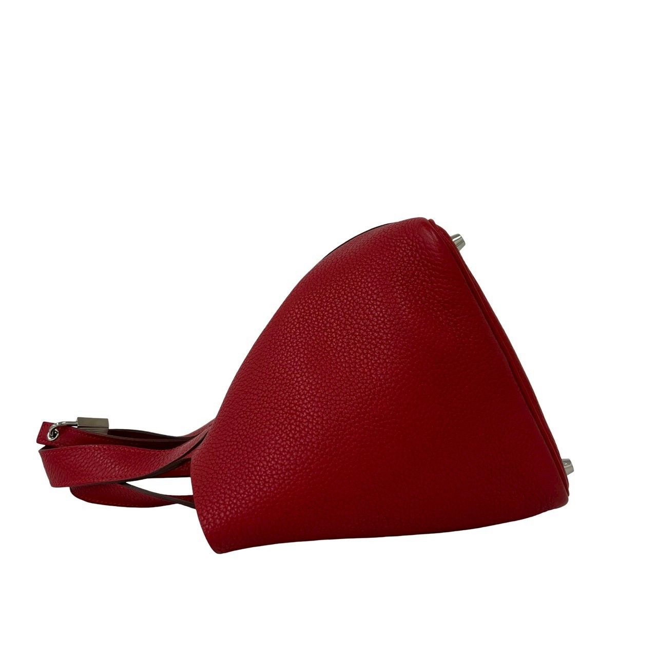Hermes Picotin Lock PM Taurillon Clemence Handbag Rouge Casack with Bag — view 5