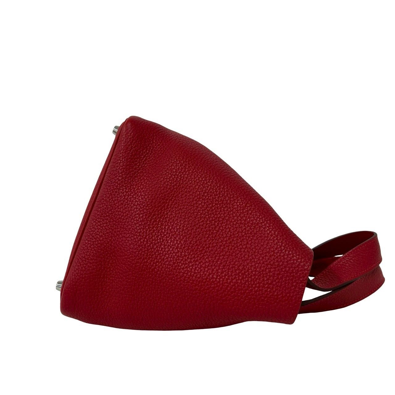 Hermes Picotin Lock PM Taurillon Clemence Handbag Rouge Casack with Bag — view 6