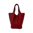 Hermes Picotin Lock PM Taurillon Clemence Handbag Rouge Casack with Bag — view 3