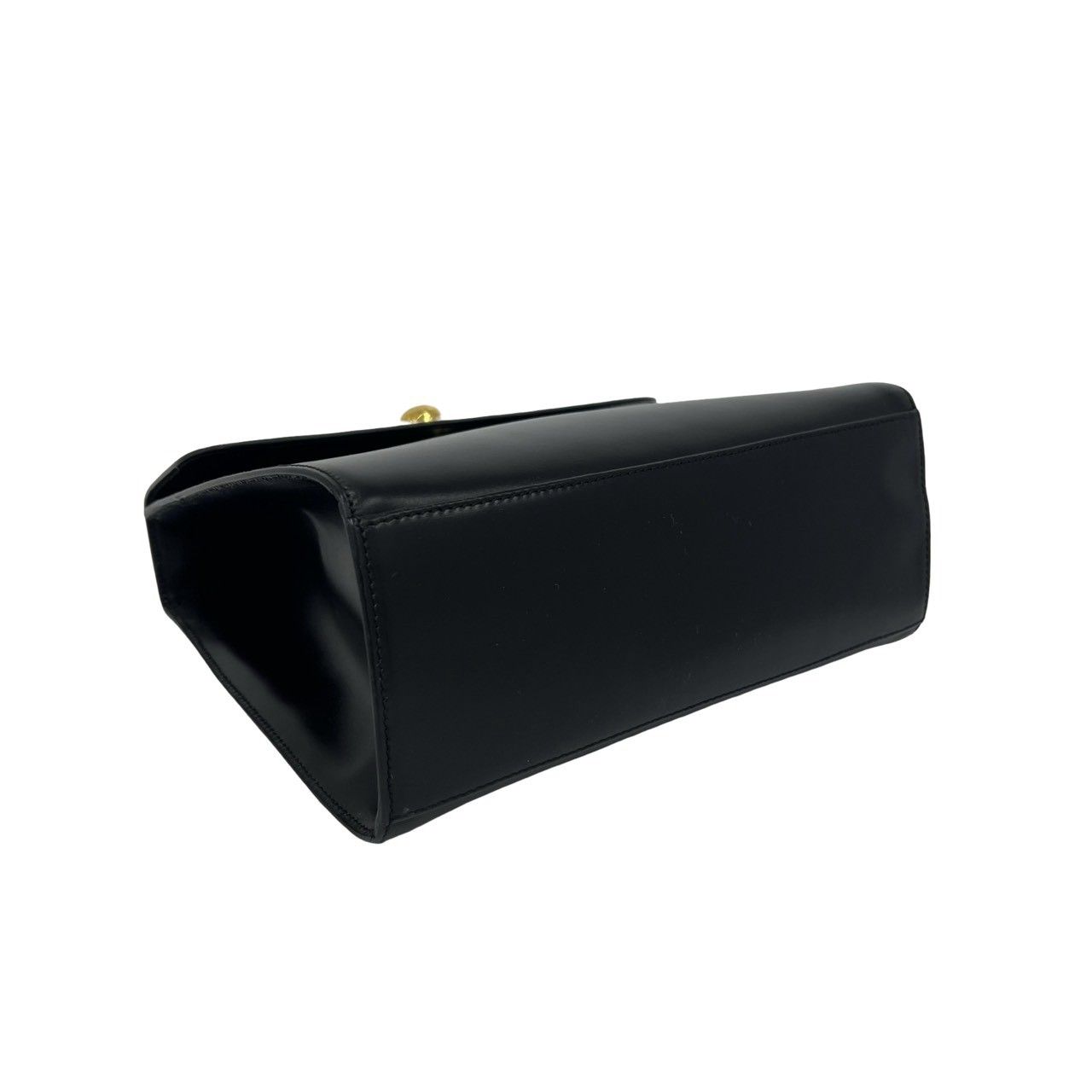 Celine Vintage Star Ball Logo Leather 2-Way Shoulder Bag Black — view 7