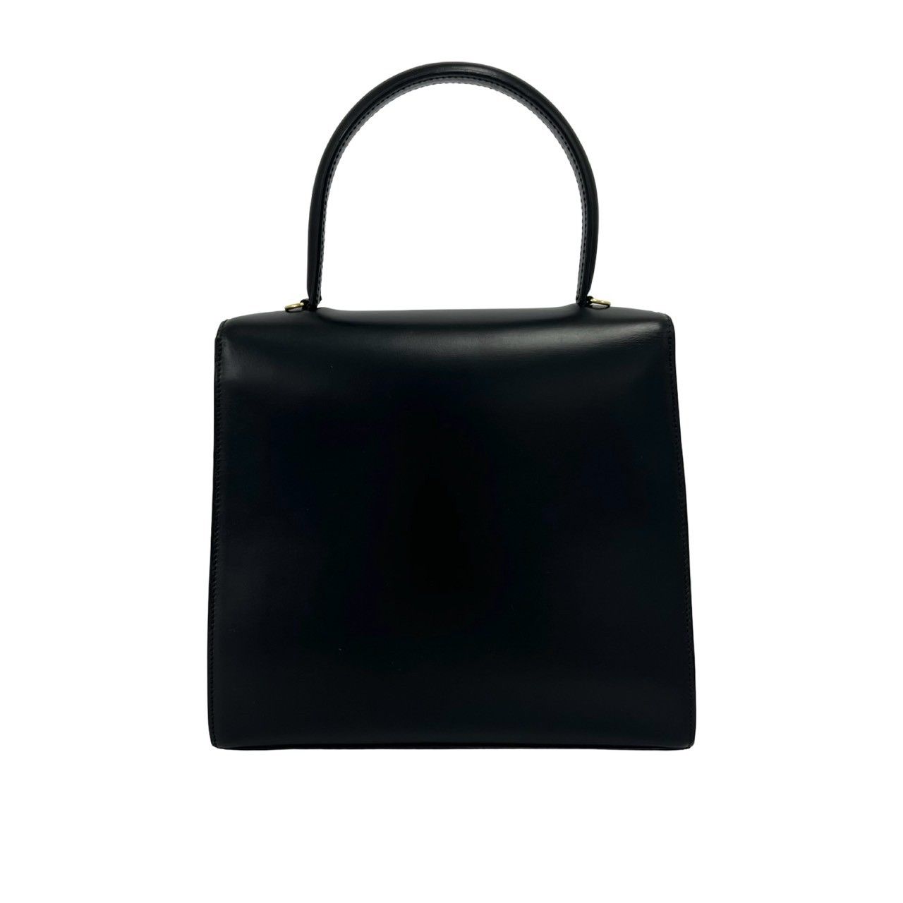 Celine Vintage Star Ball Logo Leather 2-Way Shoulder Bag Black — view 3