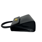 Celine Vintage Star Ball Logo Leather 2-Way Shoulder Bag Black — view 5