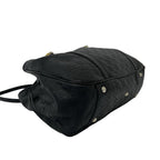 Gucci GG Twins Guccissima Leather Logo Tote Shoulder Bag Black — view 7