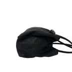 Gucci GG Twins Guccissima Leather Logo Tote Shoulder Bag Black — view 6