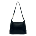 Gucci Vintage Logo Leather Shoulder Bag Tote Black — view 3