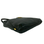 Gucci Vintage Logo Leather Shoulder Bag Tote Black — view 7