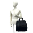 Loewe Anagram Logo Motif Leather Tote Black — view 2