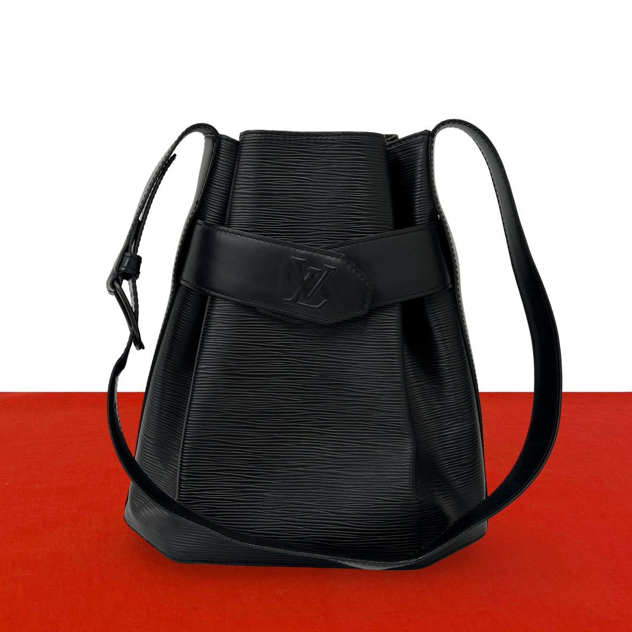 Louis Vuitton Vintage Sac Depaul Epi Leather Shoulder Bag Semi Noir
