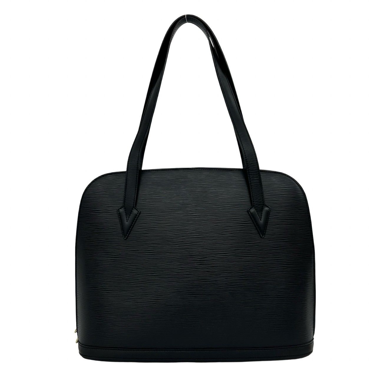 Louis Vuitton Vintage Lussac Epi Leather Tote Shoulder Bag Black — view 3