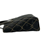 Chanel Card Seal 7 Wild Stitch Lambskin CC Logo Tote Black — view 5