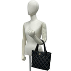 Chanel Card Seal 7 Wild Stitch Lambskin CC Logo Tote Black — view 2